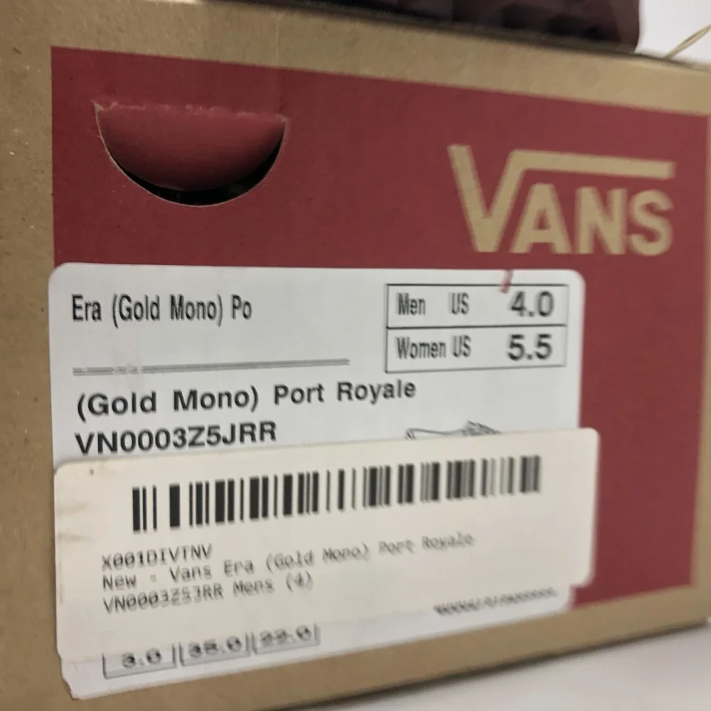 VANS ERA Burgundy Port Royale Men's 4/Women's‎ 5.5 Size Sneakers Shoes New